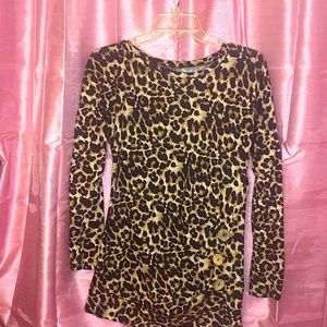 Leopard Lace Pencil Shirt